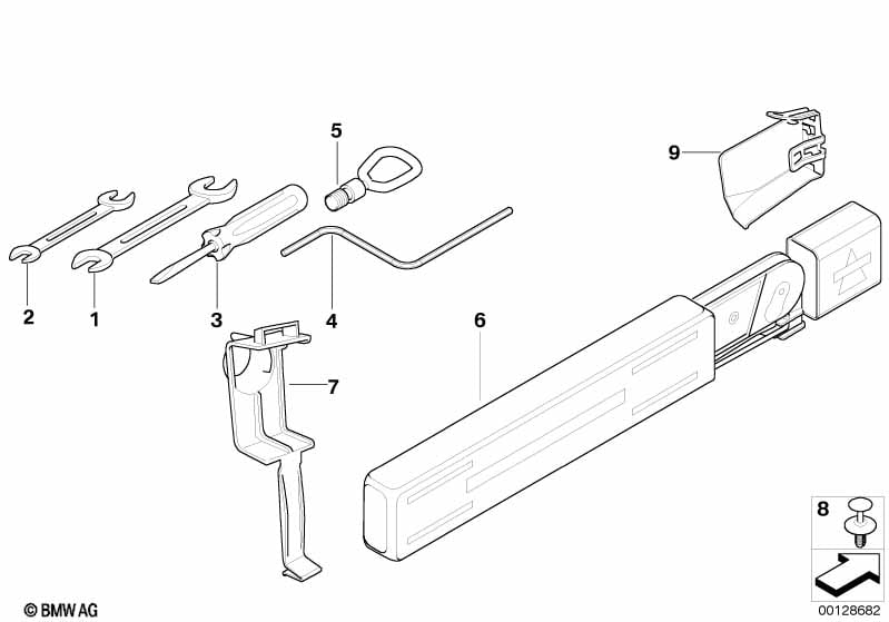 Genuine BMW 51717003695 E53 E83 Bracket For Hazard Warn. Triangle (Inc. X3 2.5i) | ML Performance UK Car Parts