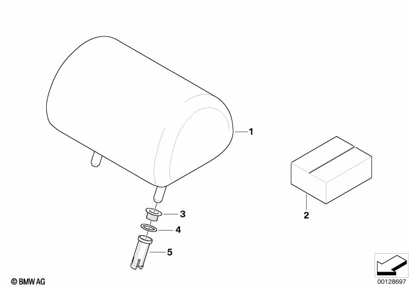 Retrofit, 3rd head restraint, rear