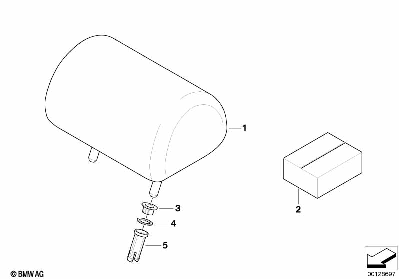 Retrofit, 3rd head restraint, rear