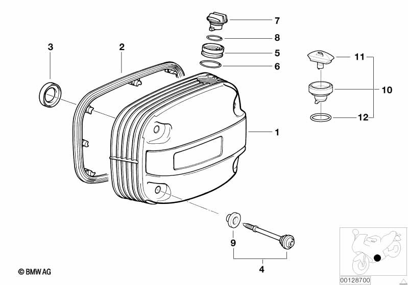 Cylinder head cover/Mounting parts
