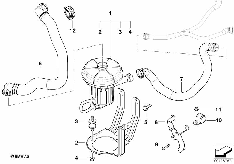 Genuine BMW 11727505703 E65 E53 E66 Cap (Inc. X5 4.4i, 760LiS & 735i) | ML Performance UK Car Parts