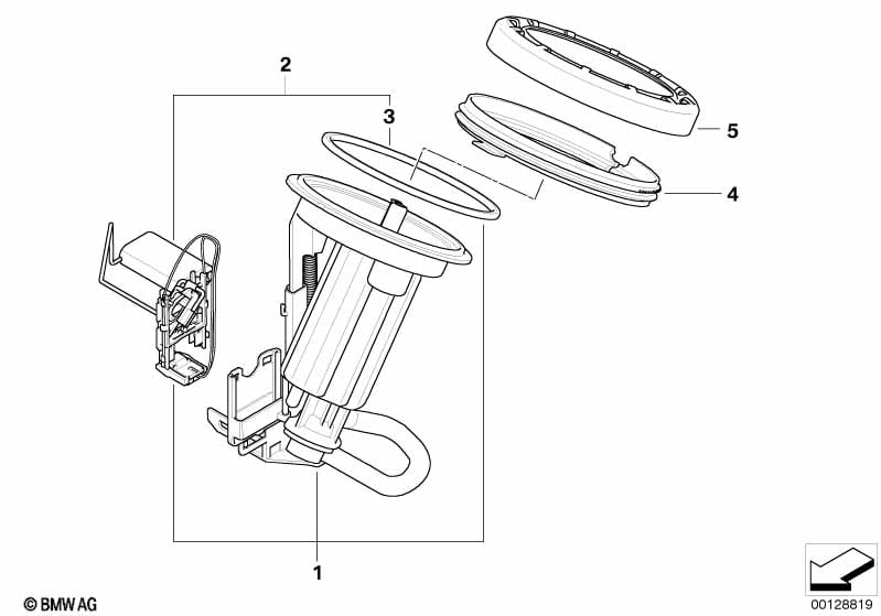 Fuel filter /Fuel level sensor left