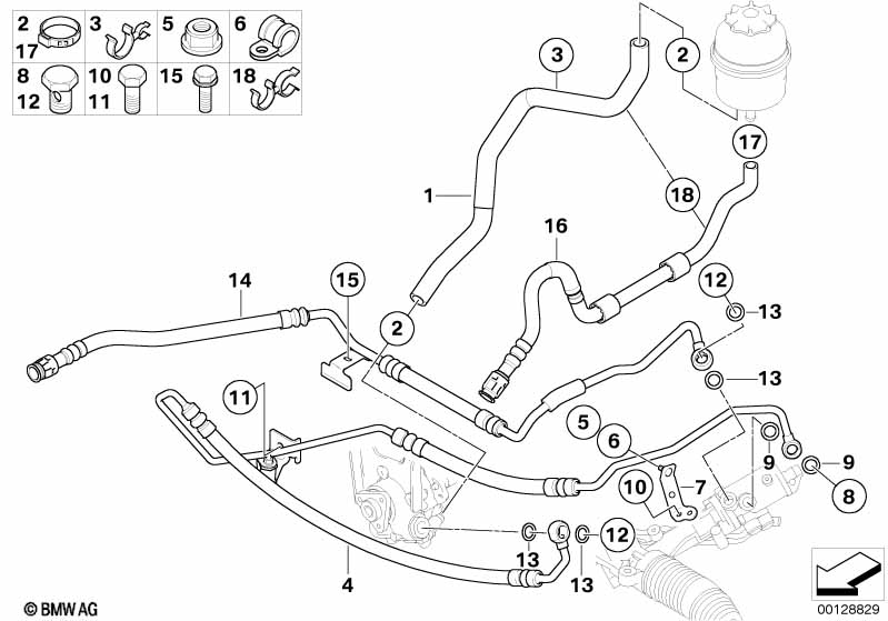 Genuine BMW 32416761488 E60 E61 Return Pipe (Inc. 520i, 525i & 530i) | ML Performance EU Car Parts