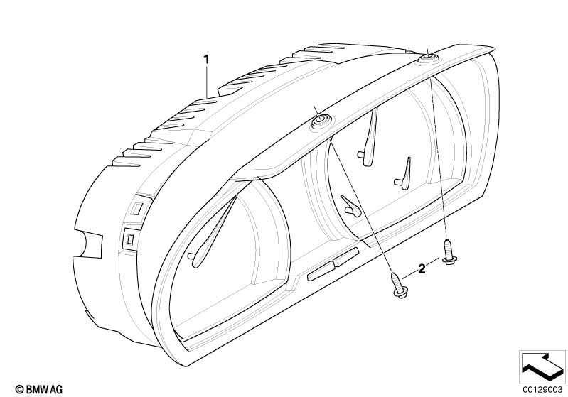 Genuine BMW 62103451580 E83 Instruments Combination Uncoded KM/H (Inc. X3) | ML Performance EU Car Parts