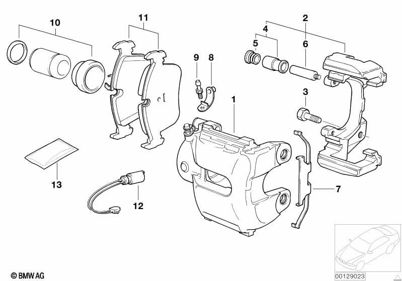 Genuine BMW 34116768437 E83 E53 Calliper Carrier (Inc. X5) | ML Performance EU Car Parts