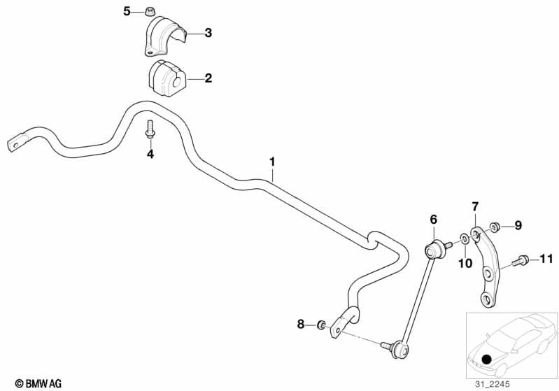 Stabilizator przedni