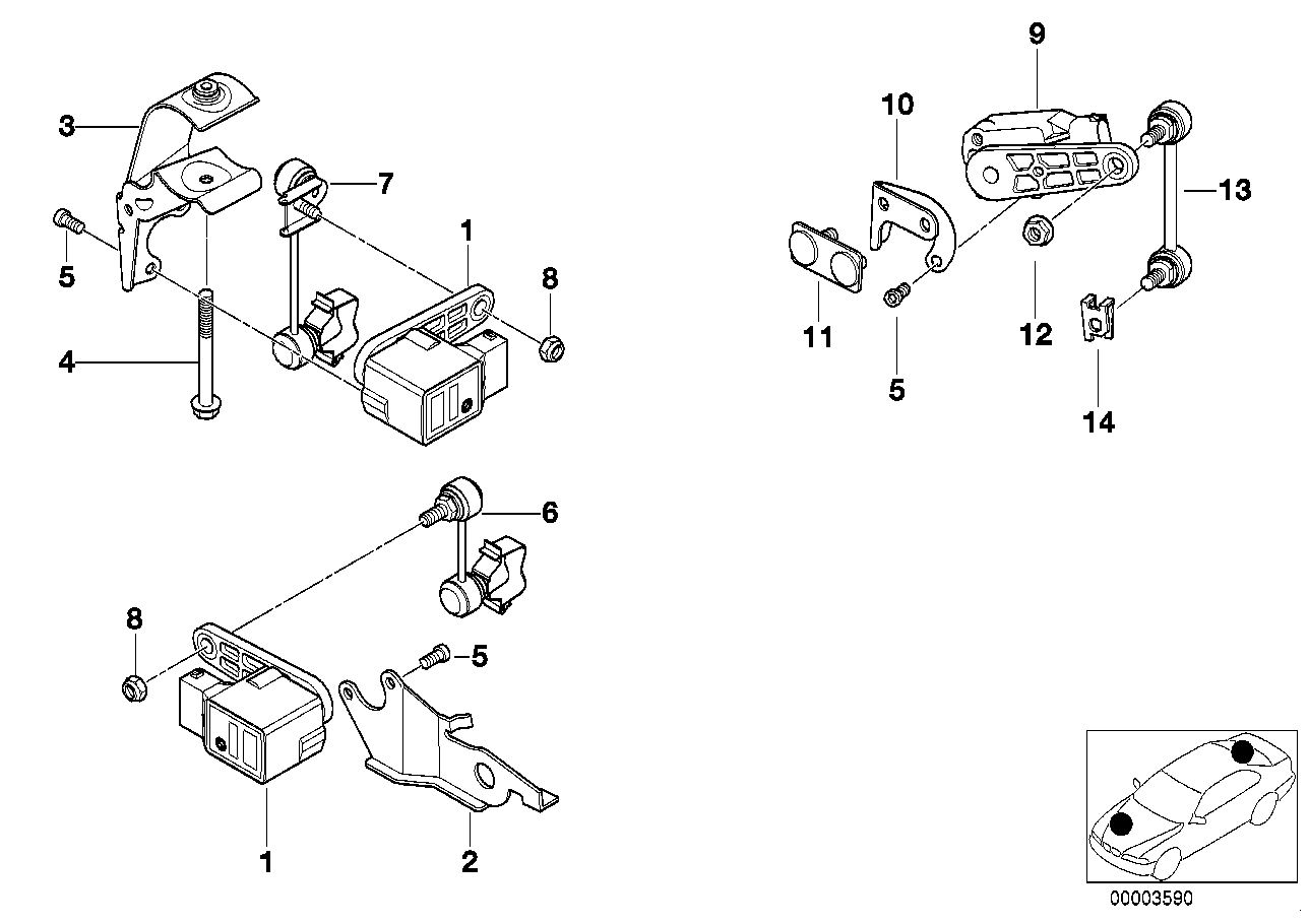 Genuine BMW 33311093654 E39 E53 Clip (Inc. 540iP, 520d & X5 3.0d) | ML Performance UK Car Parts