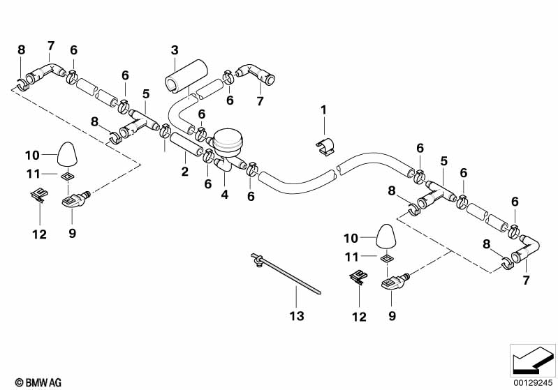 Single parts for head lamp cleaning