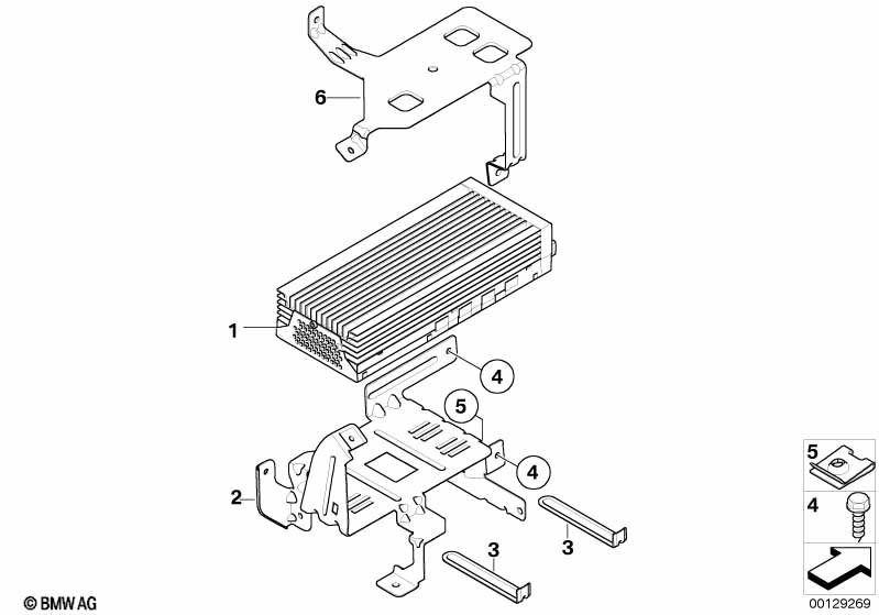 Amplifier/bracket Indi. Audio System