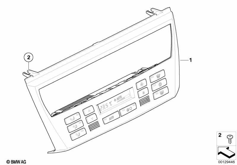 Control unit, automatic air cond.,AUC