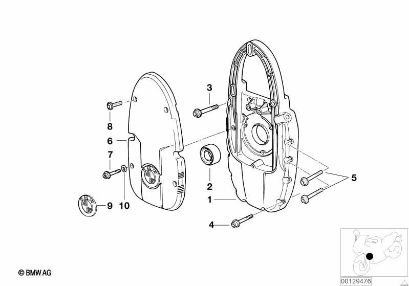 Front cover/Alternator support cover