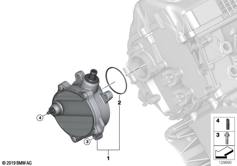 Genuine BMW 11667635657 E70 E61 RR1 Vacuum Pump (Inc. 740i, 745Li & Alpina B7) | ML Performance UK Car Parts