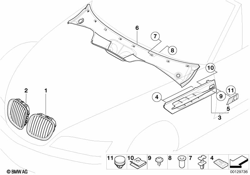 Exterior trim / grill