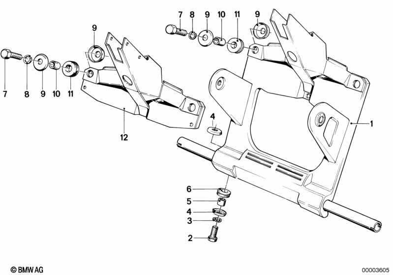 Genuine BMW 31421242235 Dashboard Support (Inc. R45T, R45T/N & R65T) | ML Performance EU Car Parts