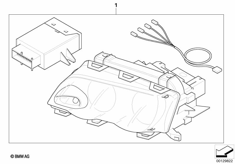 Retrofit kit cornering light