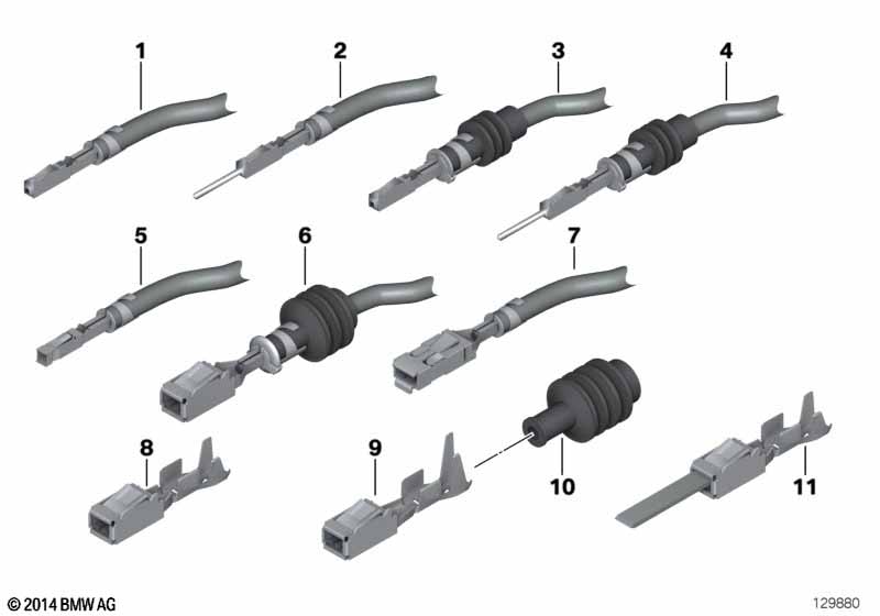 Genuine BMW 61138372626 E66 Single Conductor Seal 1,5-2,5mm ² (Inc. 316i) | ML Performance UK Car Parts