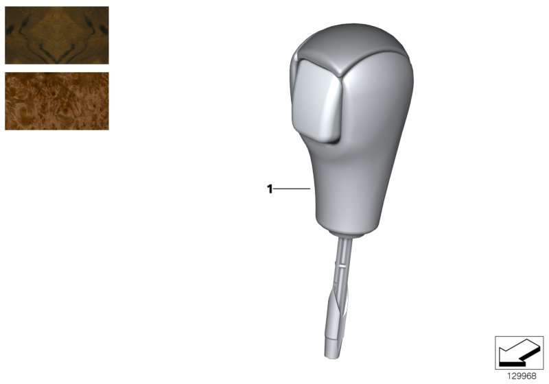 Retrofit, wooden selector lever knob