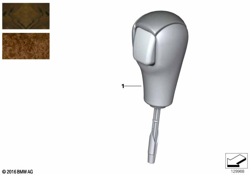 Retrofit, wooden selector lever knob