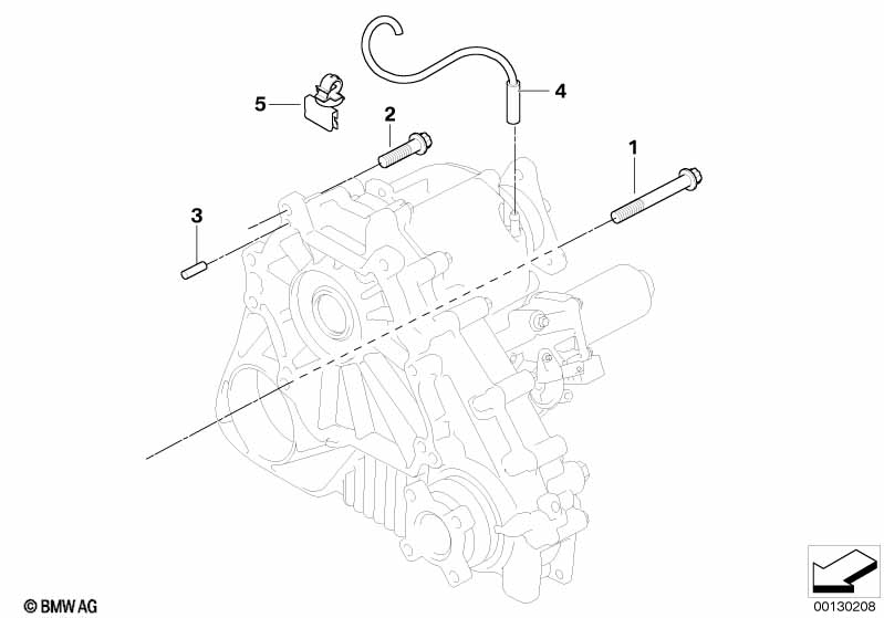 Gearbox mounting parts