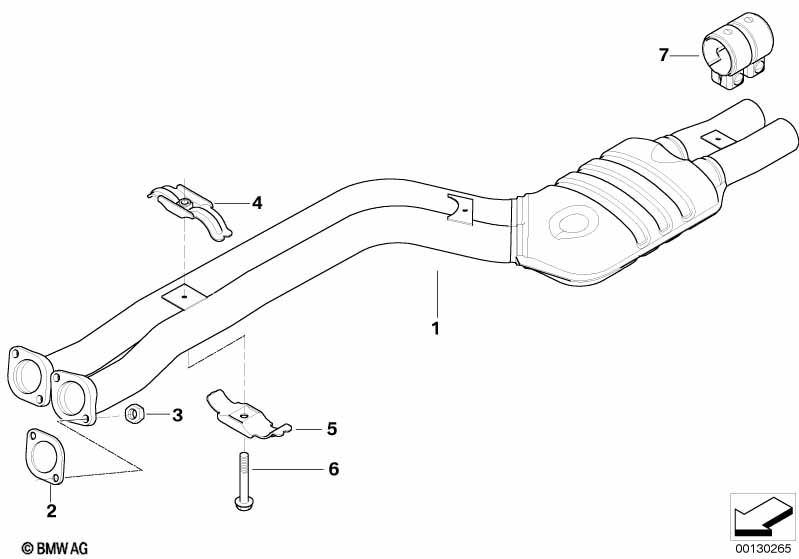 Front muffler