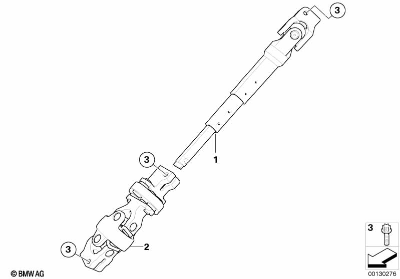Genuine BMW 32303412450 E83 Lower Joint Assy (Inc. X3 1.8d, X3 3.0d & X3 3.0si) | ML Performance UK Car Parts