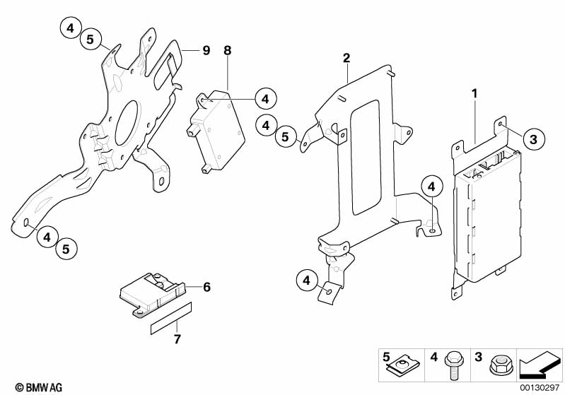 Single parts, SA 644, trunk