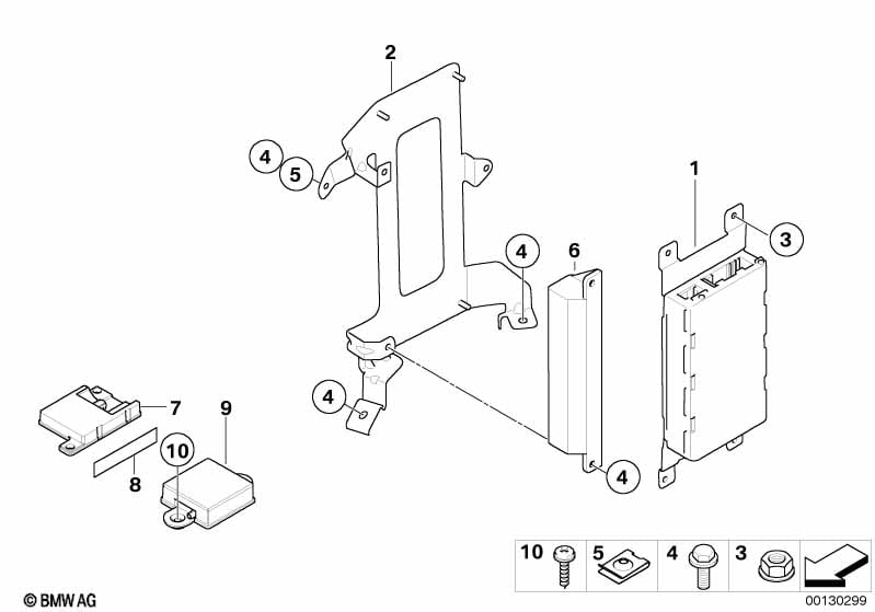 Single parts, SA 638, trunk