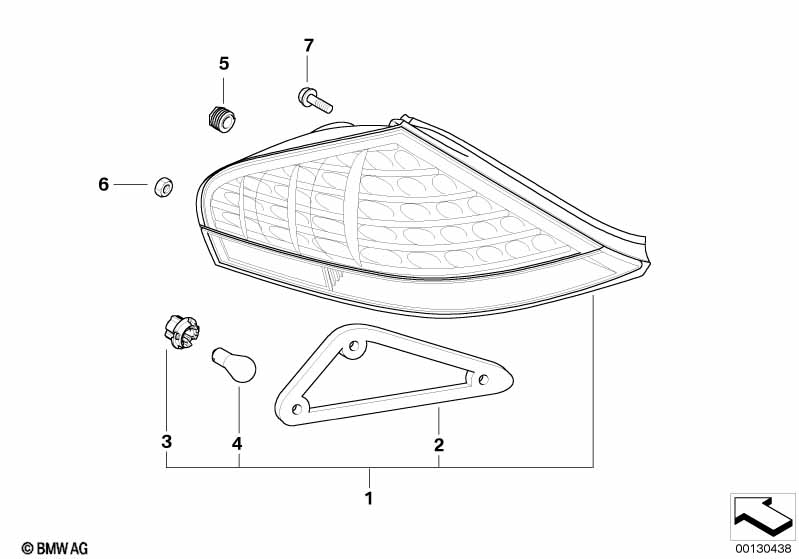 Genuine BMW 63216942451 E63 E64 Set Of Rear Light Gaskets (Inc. 645Ci, 630i & M6) | ML Performance UK Car Parts