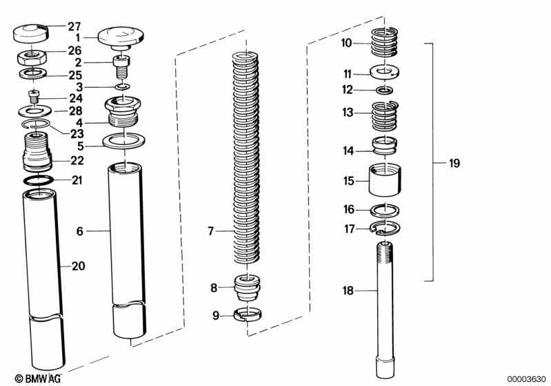 Genuine BMW 31421452205 Compression Spring (Inc. R 65 RT) | ML Performance EU Car Parts