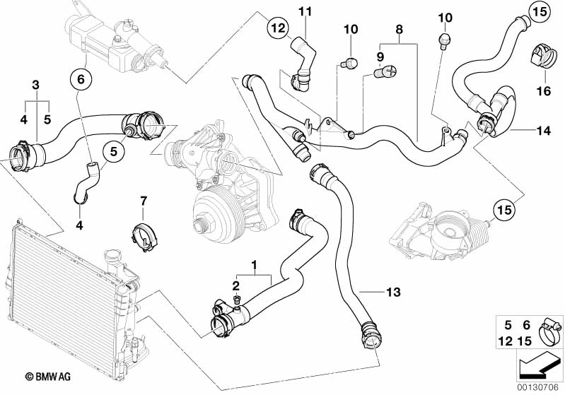 Cooling System Water Hoses