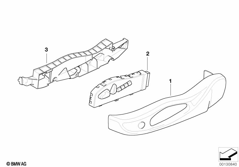 Genuine BMW 52108031154 E63 Trim, Seat Outer Right SCHWARZ (Inc. 630i, 635d & 650i) | ML Performance EU Car Parts