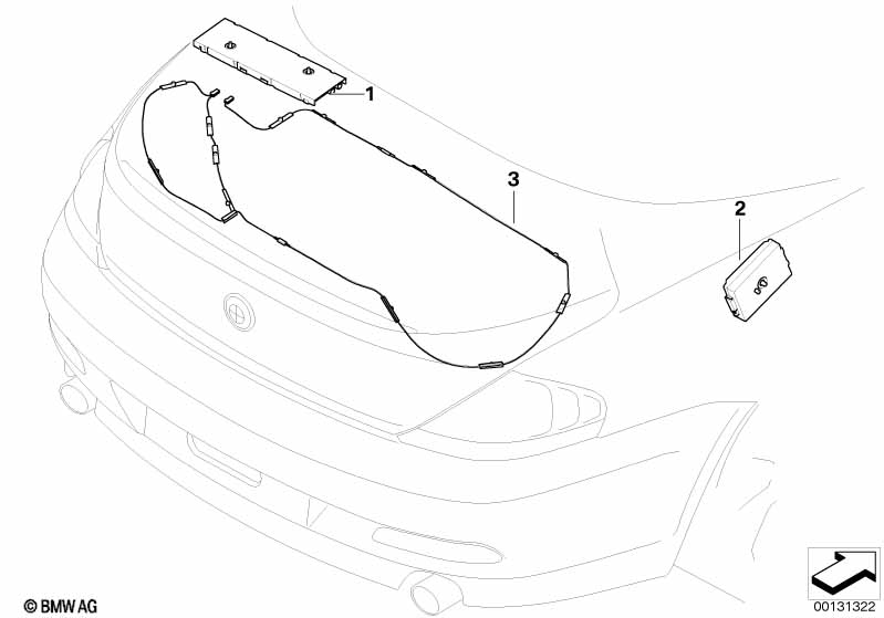 Genuine BMW 65209187673 E64 Antenna Amplifier Diversity 87,5-108 MHZ (Inc. 635d, 630i & M6) | ML Performance UK Car Parts