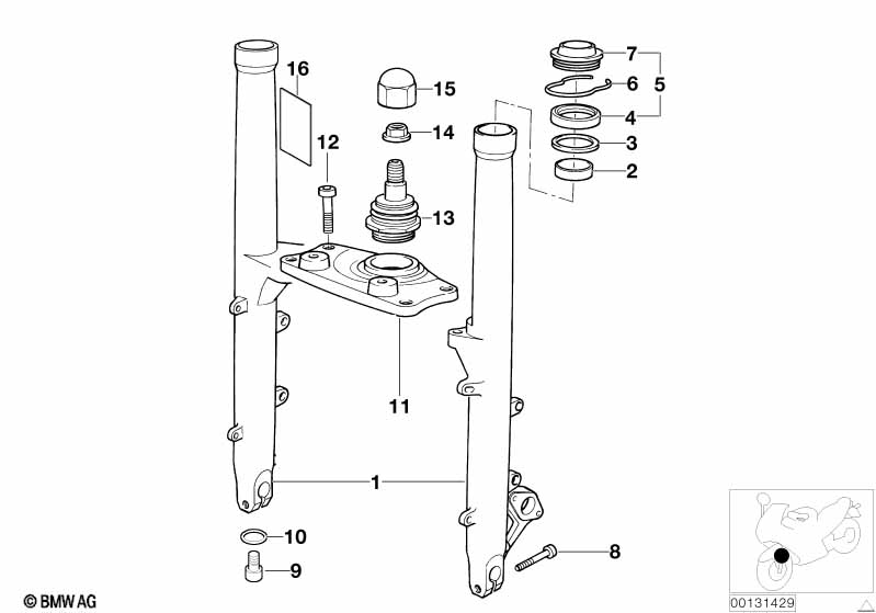 Fork slider/lower fork bridge