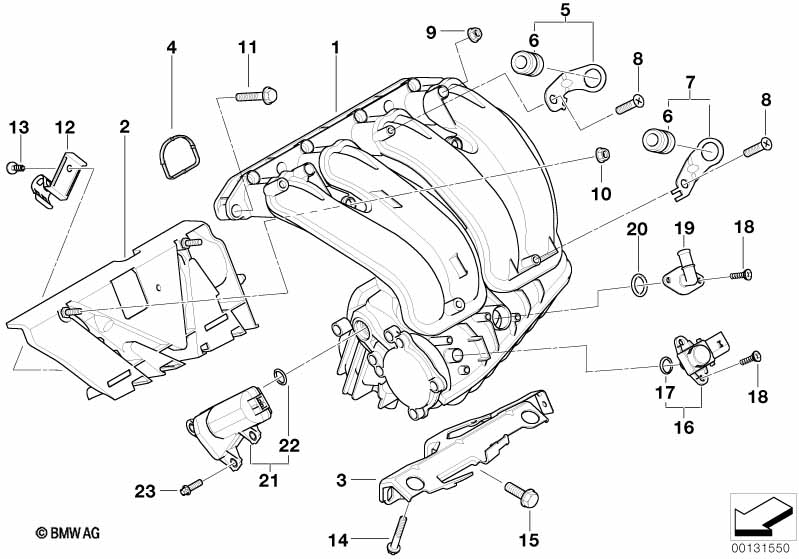 Genuine BMW 11611440384 E39 E38 E60 Torx-Bolt With Washer M6X18 (Inc. Z3 2.0, 330xi & 318ti) | ML Performance UK Car Parts