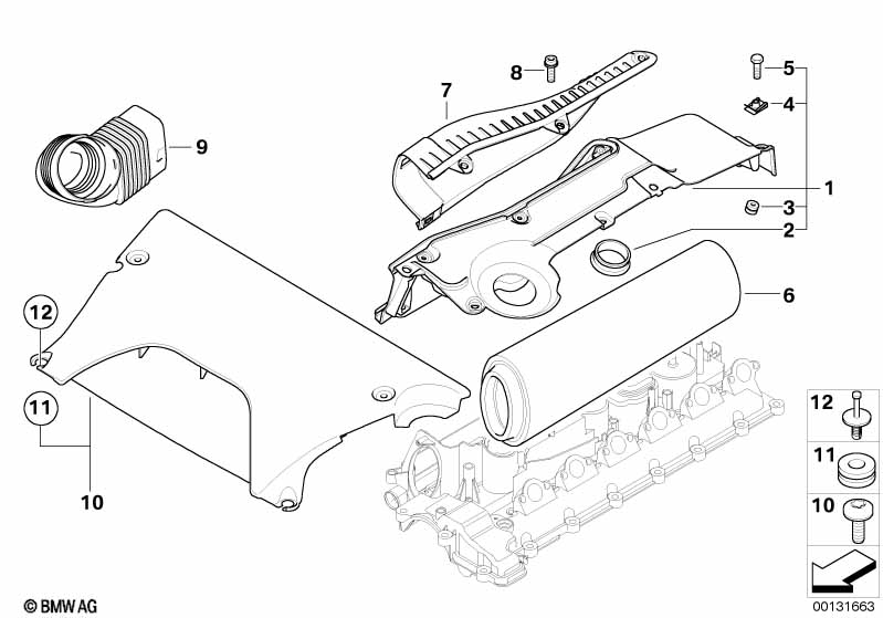 Genuine BMW 13717791043 E53 Suction Hood (Inc. X5 3.0d) | ML Performance EU Car Parts