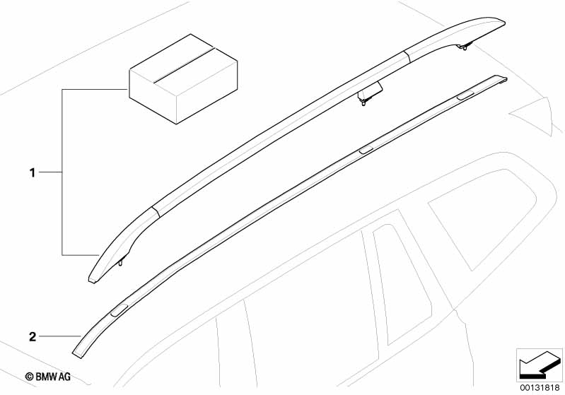 Retrofit kit, roof railing