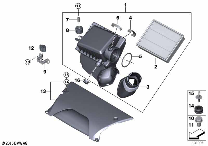 Genuine BMW 13717529250 E53 Rubber Boot (Inc. X5 4.4i & X5 4.8is) | ML Performance UK Car Parts