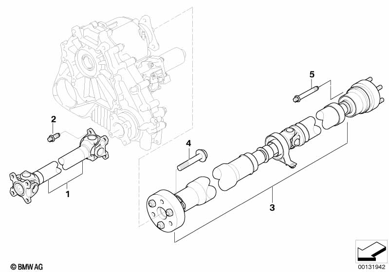 Genuine BMW 26107573495 E60 E61 Drive Shaft Assy Rear L=1429mm (Inc. 525xd & 535xi) | ML Performance EU Car Parts