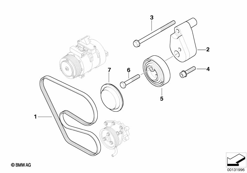 Genuine BMW 11287530353 E67 Adjusting Pulley (Inc. 745LiS) | ML Performance UK Car Parts