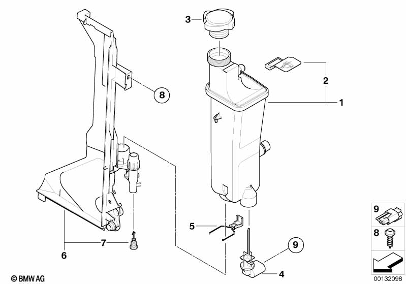 Expansion tank, manual transmission