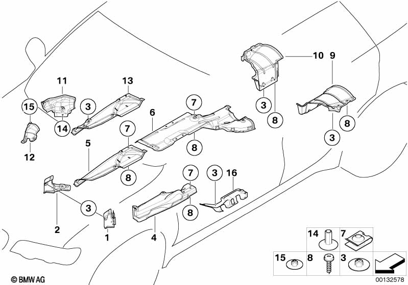 Genuine BMW 51718402437 E53 Underbody Paneling, Rear, Left (Inc. X5 3.0i, X5 3.0d & X5 4.8is) | ML Performance UK Car Parts
