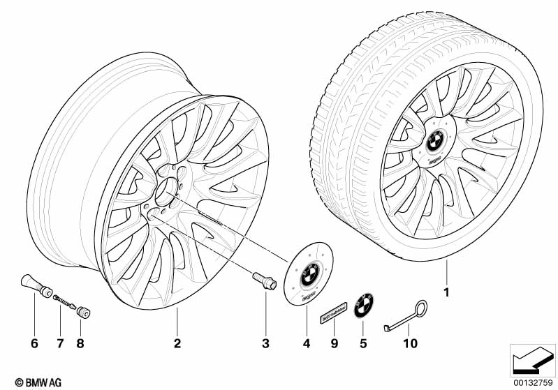 BMW LA Individual wheel V-spoke 152