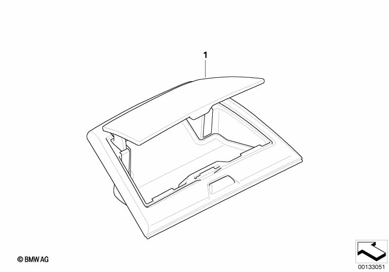 Retrofit f oddments tray instr. panel