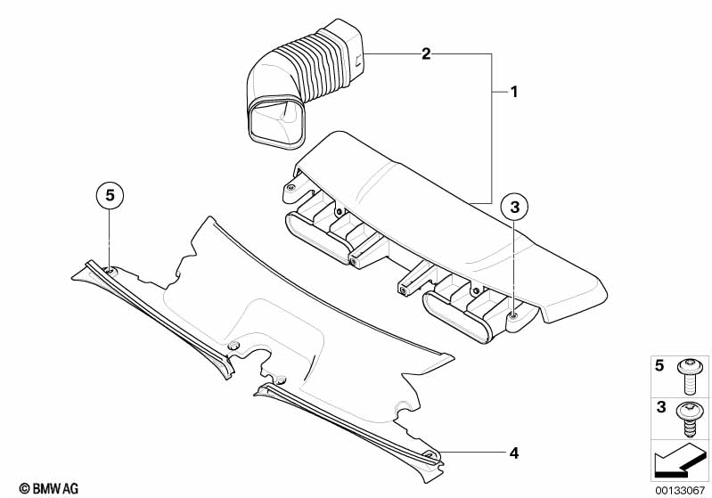 Genuine BMW 13713402286 E83 Air Duct (Inc. X3) | ML Performance UK Car Parts