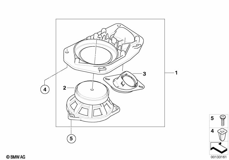Genuine BMW 65137839072 E61 Speaker Holder Indi. Audio System, Right (Inc. M5, 530xd & 525xi) | ML Performance EU Car Parts