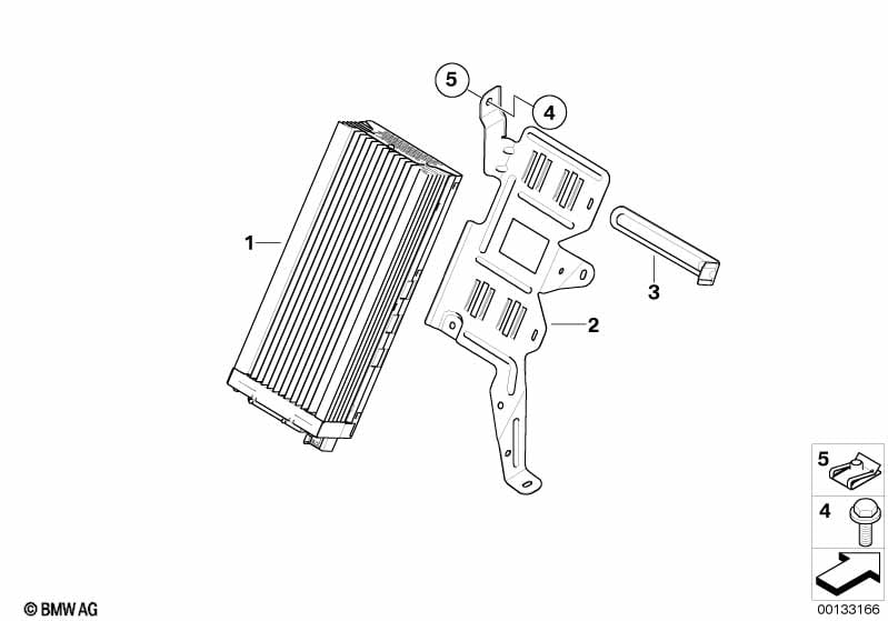 Amplifier/bracket Indi. Audio System