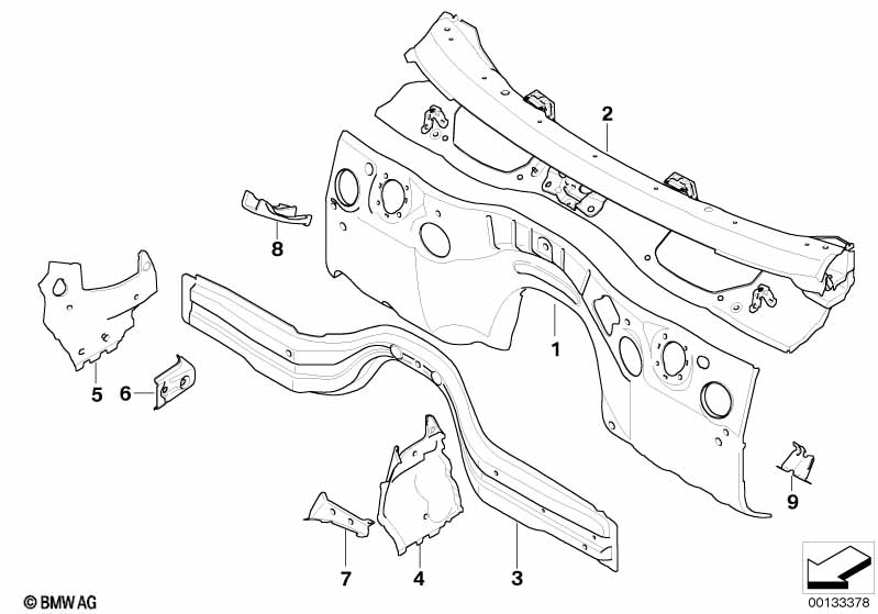 Splash wall parts