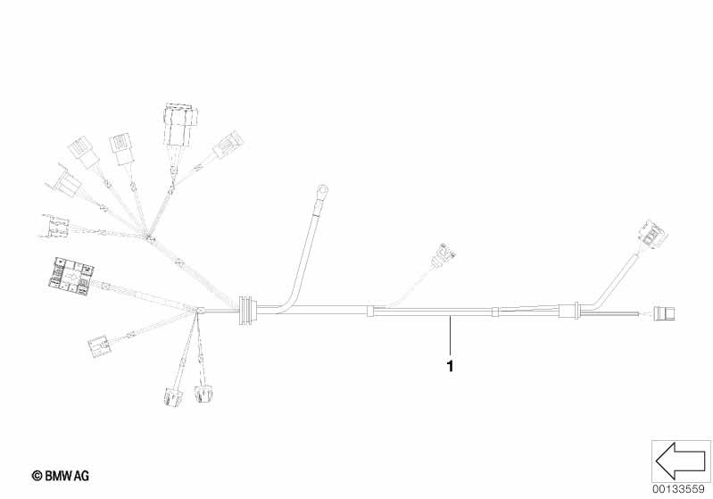 wiring harness, engine trans. module