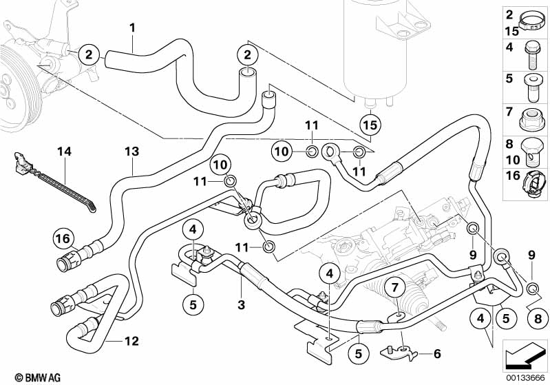 Genuine BMW 32416767170 F02 F03 E63 Hose Clamp (Inc. 520d) | ML Performance UK Car Parts