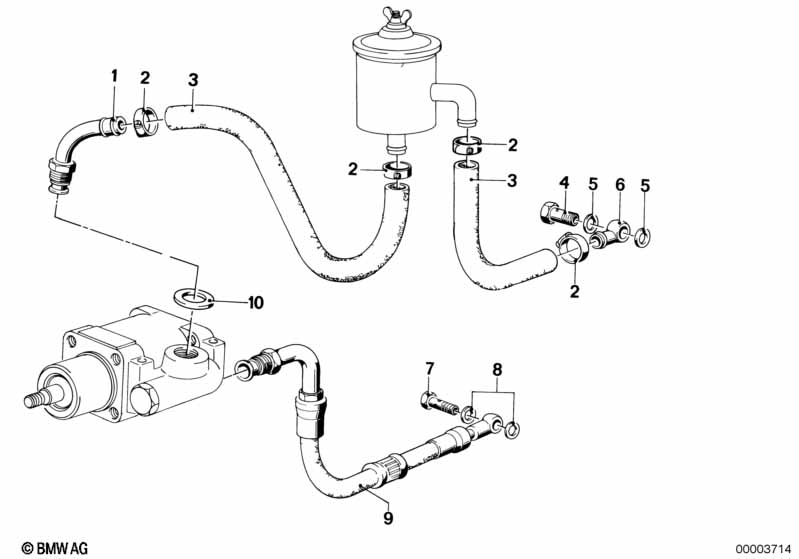 Hydro steering-oil pipes